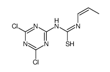 1-(4,6-dichloro-1,3,5-triazin-2-yl)-3-prop-1-enylthiourea结构式