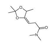 N,N-dimethyl-3-(2,2,5-trimethyl-1,3-dioxolan-4-ylidene)propanamide Structure