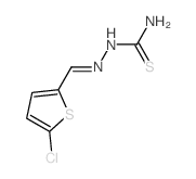 Hydrazinecarbothioamide,2-[(5-chloro-2-thienyl)methylene]- structure