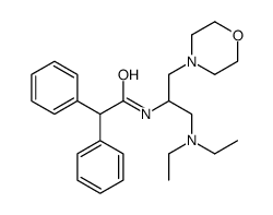 N-[1-(diethylamino)-3-morpholin-4-ylpropan-2-yl]-2,2-diphenylacetamide结构式