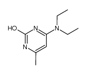4-diethylamino-6-methyl-1(3)H-pyrimidin-2-one结构式