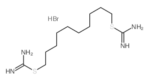 Carbamimidothioic acid,1,10-decanediyl ester, dihydrobromide (9CI) structure