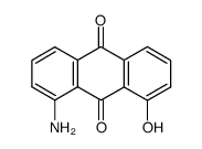 1-amino-8-hydroxyanthraquinone Structure