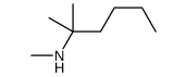 N,2-Dimethyl-2-hexanamine结构式