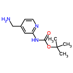 2-(Boc-氨基)-4-(氨甲基)吡啶图片