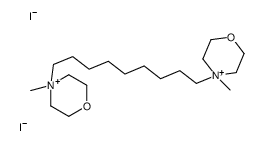 4,4'-(1,9-Nonanediyl)bis(4-methylmorpholin-4-ium) diiodide Structure