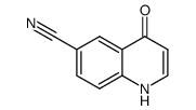 1,4-Dihydro-4-oxo-6-quinolinecarbonitrile结构式