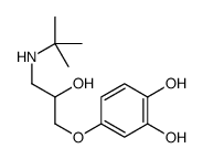 4-[3-(tert-butylamino)-2-hydroxypropoxy]benzene-1,2-diol结构式