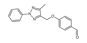 4-[(5-methyl-2-phenyltriazol-4-yl)methoxy]benzaldehyde Structure