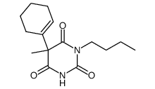 (RS)-1-butyl-5-(1-cyclohexen-1-yl)-5-methyl-2,4,6(1H,3H,5H)-pyrimidinetrione Structure