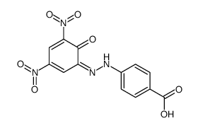 4-[2-(3,5-dinitro-6-oxocyclohexa-2,4-dien-1-ylidene)hydrazinyl]benzoic acid Structure