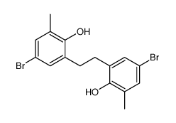 4-bromo-2-[2-(5-bromo-2-hydroxy-3-methylphenyl)ethyl]-6-methylphenol Structure