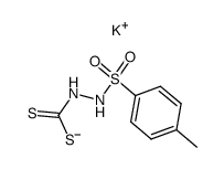 Potassium N'-tosylhydrazine-N-dithiocarboxylate结构式