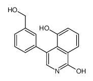 5-hydroxy-4-[3-(hydroxymethyl)phenyl]-2H-isoquinolin-1-one结构式