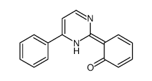 6-(6-phenyl-1H-pyrimidin-2-ylidene)cyclohexa-2,4-dien-1-one Structure