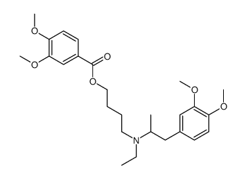 4-[1-(3,4-dimethoxyphenyl)propan-2-yl-ethylamino]butyl 3,4-dimethoxybenzoate结构式