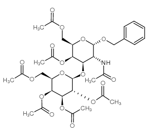 Benzyl2-acetamido-4,6-di-O-acetyl-3-O-(2,3,4,6-tetra-O-acetyl-b-D-galactopyranosyl)-2-deoxy-a-D-galactopyranoside Structure
