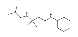 N4-cyclohexyl-2-methyl-N2-(2-methylpropyl)pentane-2,4-diamine结构式