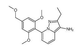 7-[2,6-dimethoxy-4-(methoxymethyl)phenyl]-2-ethylpyrazolo[1,5-a]pyridine-3-amine Structure