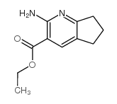5H-Cyclopenta[b]pyridine-3-carboxylicacid,2-amino-6,7-dihydro-,ethylester(9CI)结构式