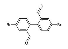 4,4'-dibromo-2,2'-diformyl-1,1'-biphenyl Structure