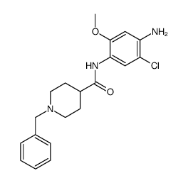 N-(4-amino-5-chloro-2-methoxyphenyl)-1-(phenylmethyl)-4-piperidinecarboxamide结构式