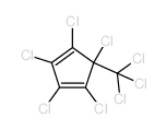 1,3-Cyclopentadiene, 1,2,3,4, 5-pentachloro-5- (trichloromethyl)- structure