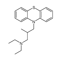 N,N-diethyl-N-<2-methyl-3-(10H-10-phenothiazinyl)propyl>amine结构式