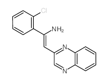 1-(2-chlorophenyl)-2-quinoxalin-2-yl-ethenamine Structure