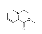 methyl 2-(diethylamino)pent-3-enoate结构式