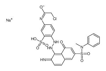 sodium 2-[[2-amino-8-hydroxy-6-[(methylanilino)sulphonyl]-1-naphthyl]azo]-5-(chloroacetamido)benzenesulphonate picture