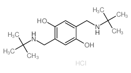 2,5-bis[(tert-butylamino)methyl]benzene-1,4-diol Structure