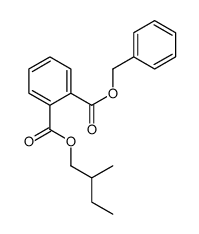 Phthalic acid 1-(2-methylbutyl)2-(phenylmethyl) ester Structure