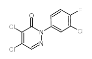 2-(3-CHLORO-4-FLUOROPHENYL)-4,5-DICHLORO-PYRIDAZINE-3-(2H)-ONE Structure