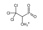 hydroxy-oxo-(2,2,2-trichloro-1-hydroxyethyl)phosphanium Structure