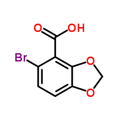 5-Bromo-1,3-benzodioxole-4-carboxylic acid Structure