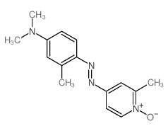 4-((4-(DIMETHYLAMINO)-o-TOLYL)AZO)-2-PICOLINE-1-OXIDE Structure