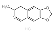 7-methyl-7,8-dihydro-[1,3]dioxolo[4,5-g]isoquinoline,hydrochloride Structure