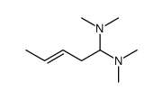 (E)-N,N,N',N'-tetramethylpent-3-ene-1,1-diamine Structure