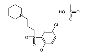 1-[3-(5-chloro-2-methoxy-phenyl)sulfonylpropyl]piperidine, methanesulf onic acid Structure