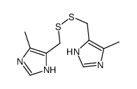 5-methyl-4-[[(5-methyl-1H-imidazol-4-yl)methyldisulfanyl]methyl]-1H-imidazole Structure