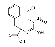 (2S)-2-[[2-chloroethyl(nitroso)carbamoyl]amino]-3-phenylpropanoic acid结构式