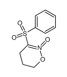 3-(phenylsulphonyl)-5,6-dihydro-4H-1,2-oxazine N-oxide结构式