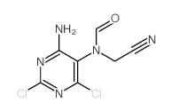 N-(4-amino-2,6-dichloro-pyrimidin-5-yl)-N-(cyanomethyl)formamide Structure