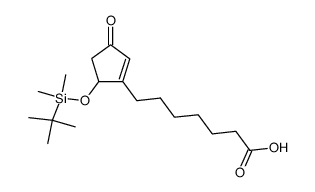 3-(6-carboxyhexyl)-4-[dimethyl-(t-butyl)silyloxy]cyclopent-2-enone Structure