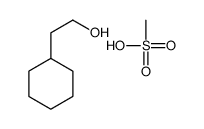 2-cyclohexylethanol,methanesulfonic acid Structure