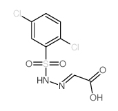 Acetic acid, [[(2,5-dichlorophenyl)sulfonyl]hydrazono]-结构式