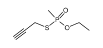 Methyl-phosphonothioic acid O-ethyl ester S-prop-2-ynyl ester结构式