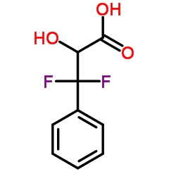 3,3-Difluoro-2-hydroxy-3-phenylpropanoic acid结构式