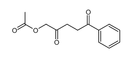 acetic acid 2,5-dioxo-5-phenylpentyl ester Structure